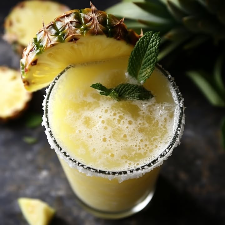 Ananas Zitrone Cocktail
