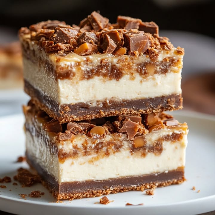 Butterfinger Karamell Käsekuchen