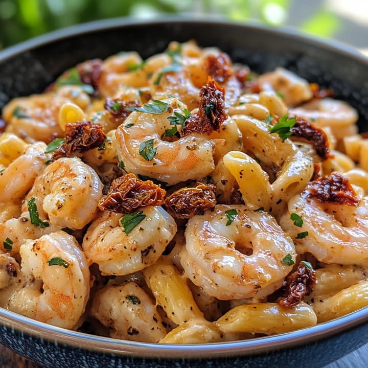 Cremige Garnelen-Pasta