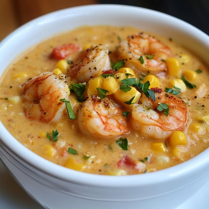Garnelen Mais-Bisque