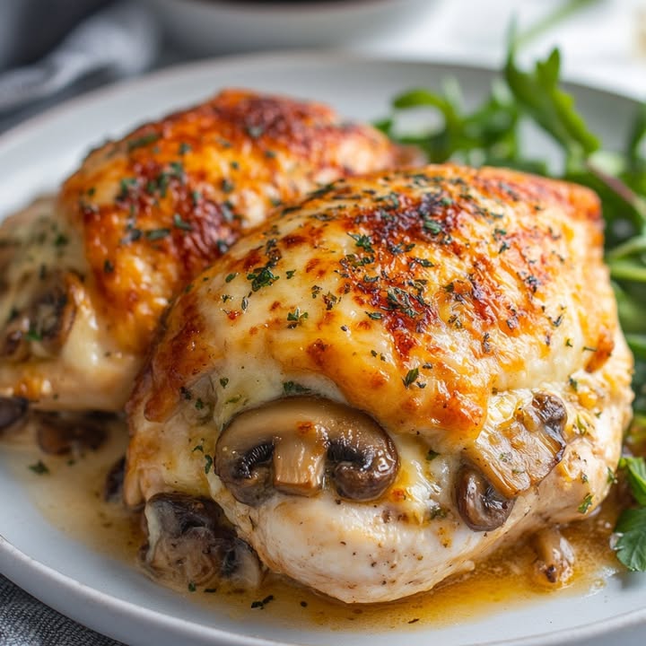 Käse-Knoblauch-Hühnchen