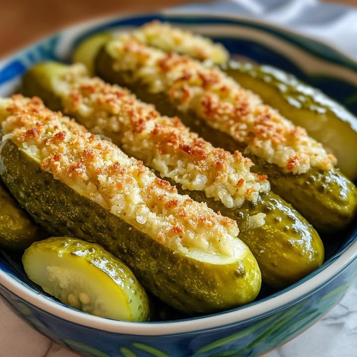 Luftfritteuse gefüllte Gurken