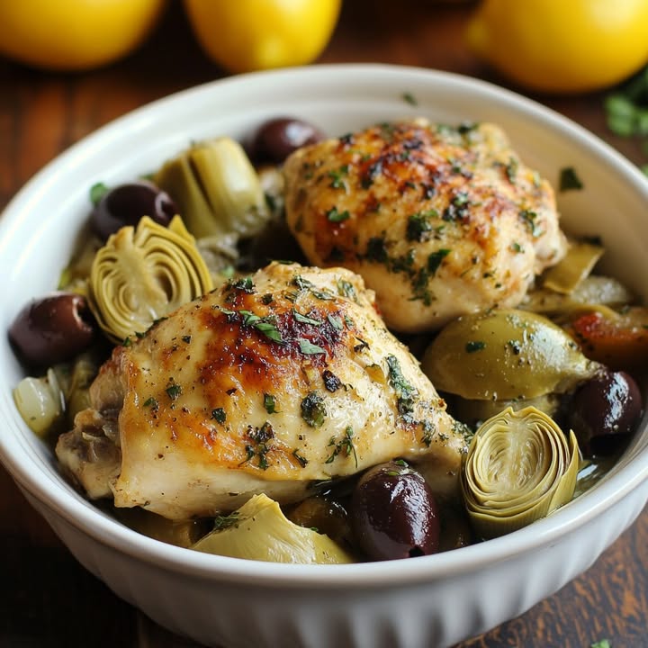 Mediterranes Zitronenhühnchen