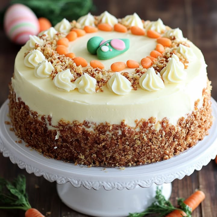 Oster-Karottenkuchen mit Frischkäse