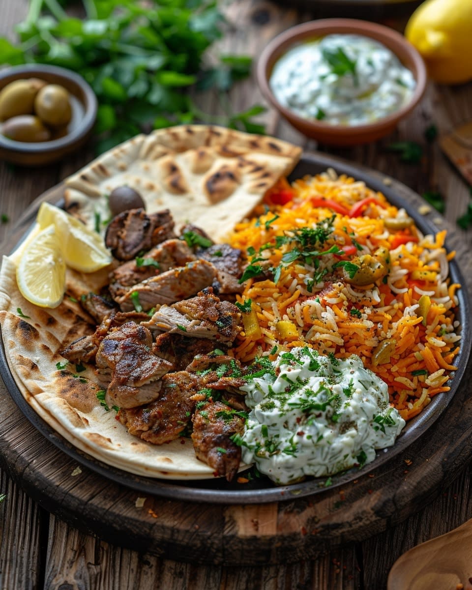 20-Minuten Gyros-Reis Pfanne