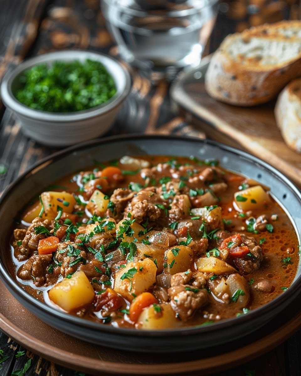 25-Minuten Gulasch mit Paprika