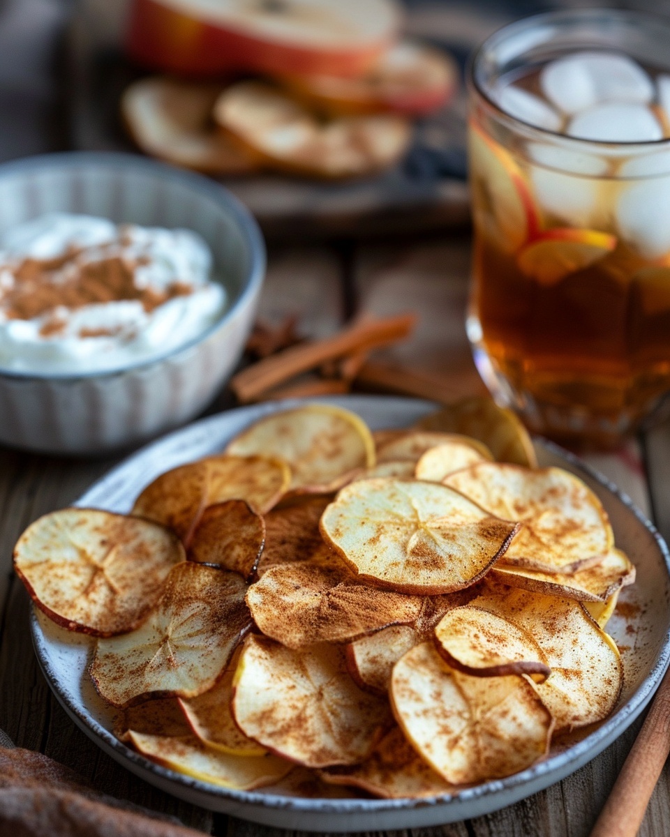 Airfryer Apfelchips mit Zimt
