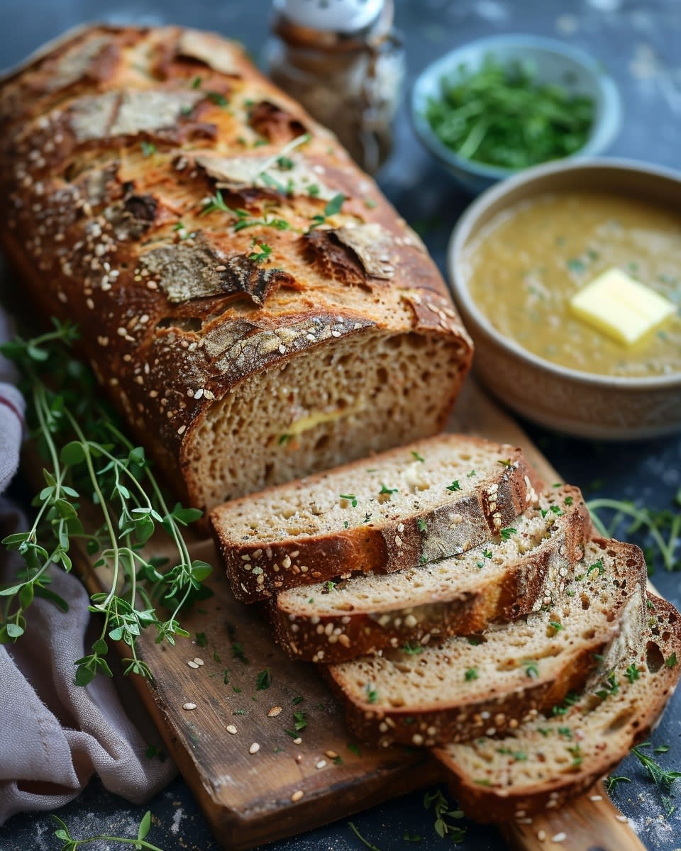 Airfryer Bärlauchbrot
