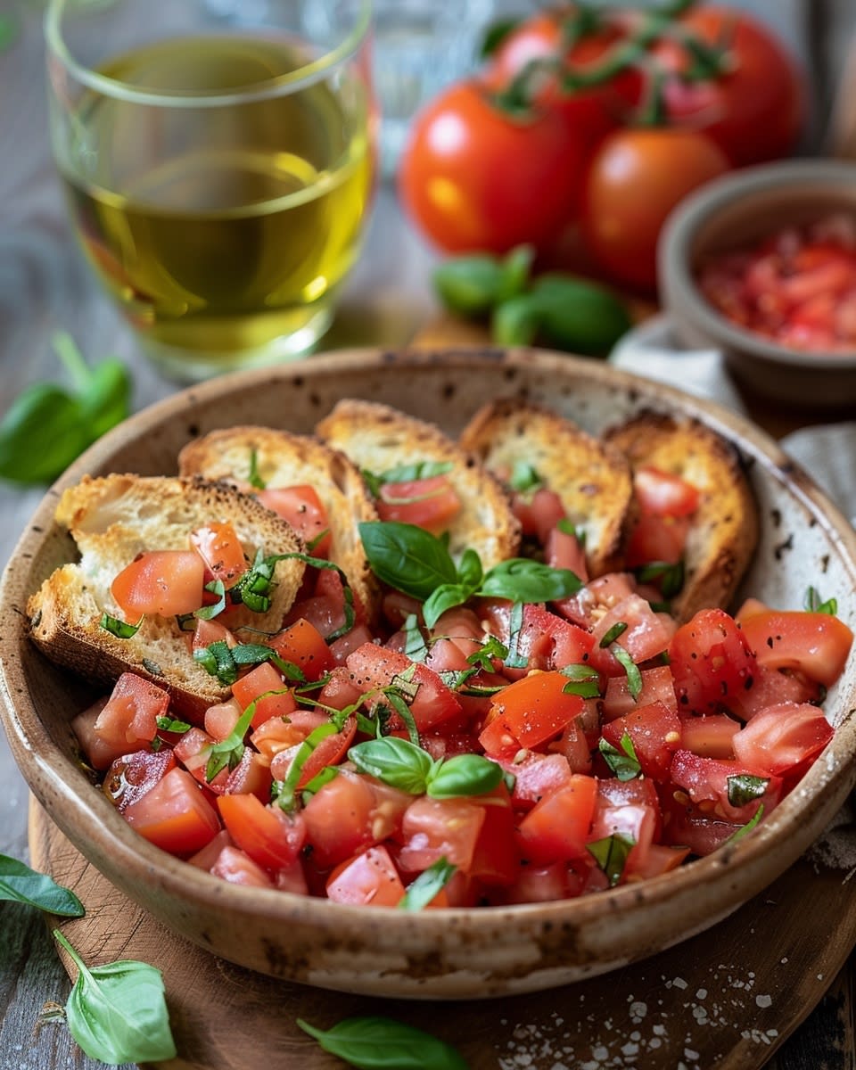 Airfryer Bruschetta-Brotwürfel