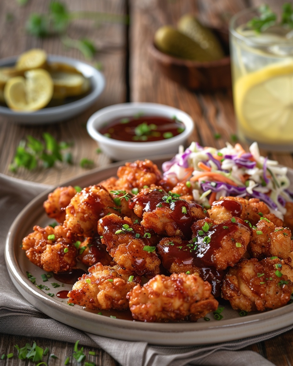 Airfryer Hähnchen Nuggets mit BBQ