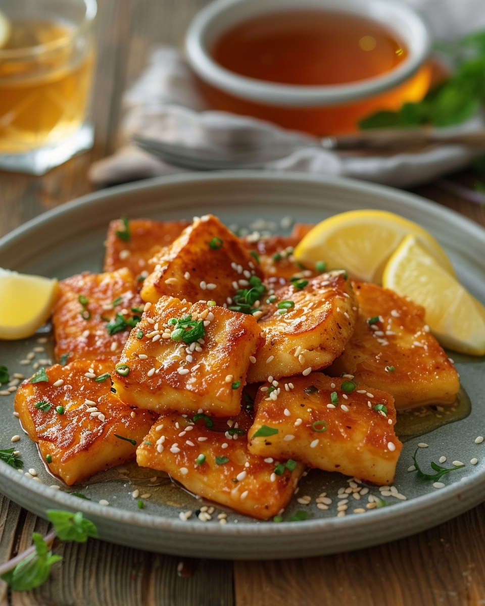 Airfryer Knuspriger Halloumi mit Sesam