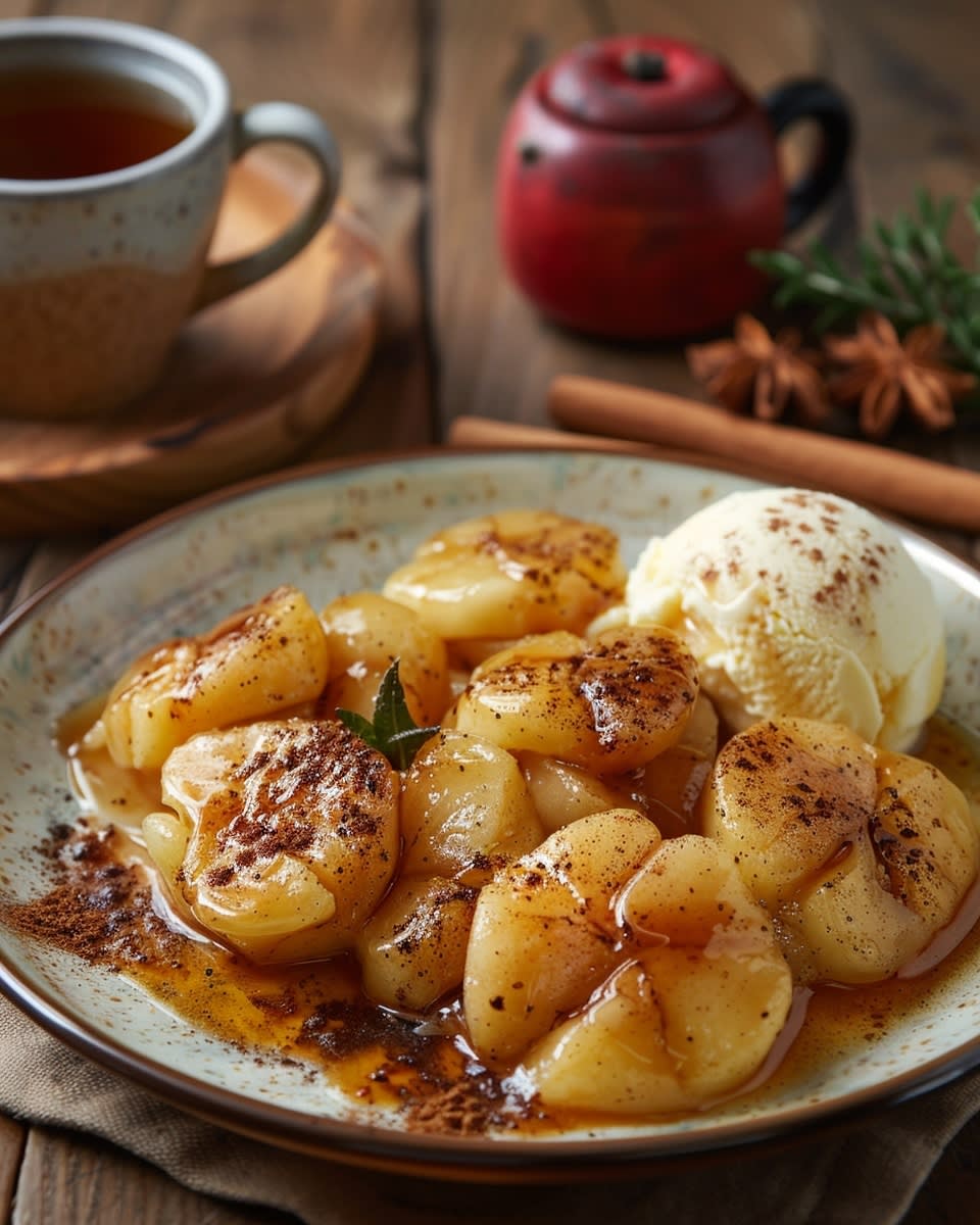 Airfryer Ofen-Apfel mit Honig
