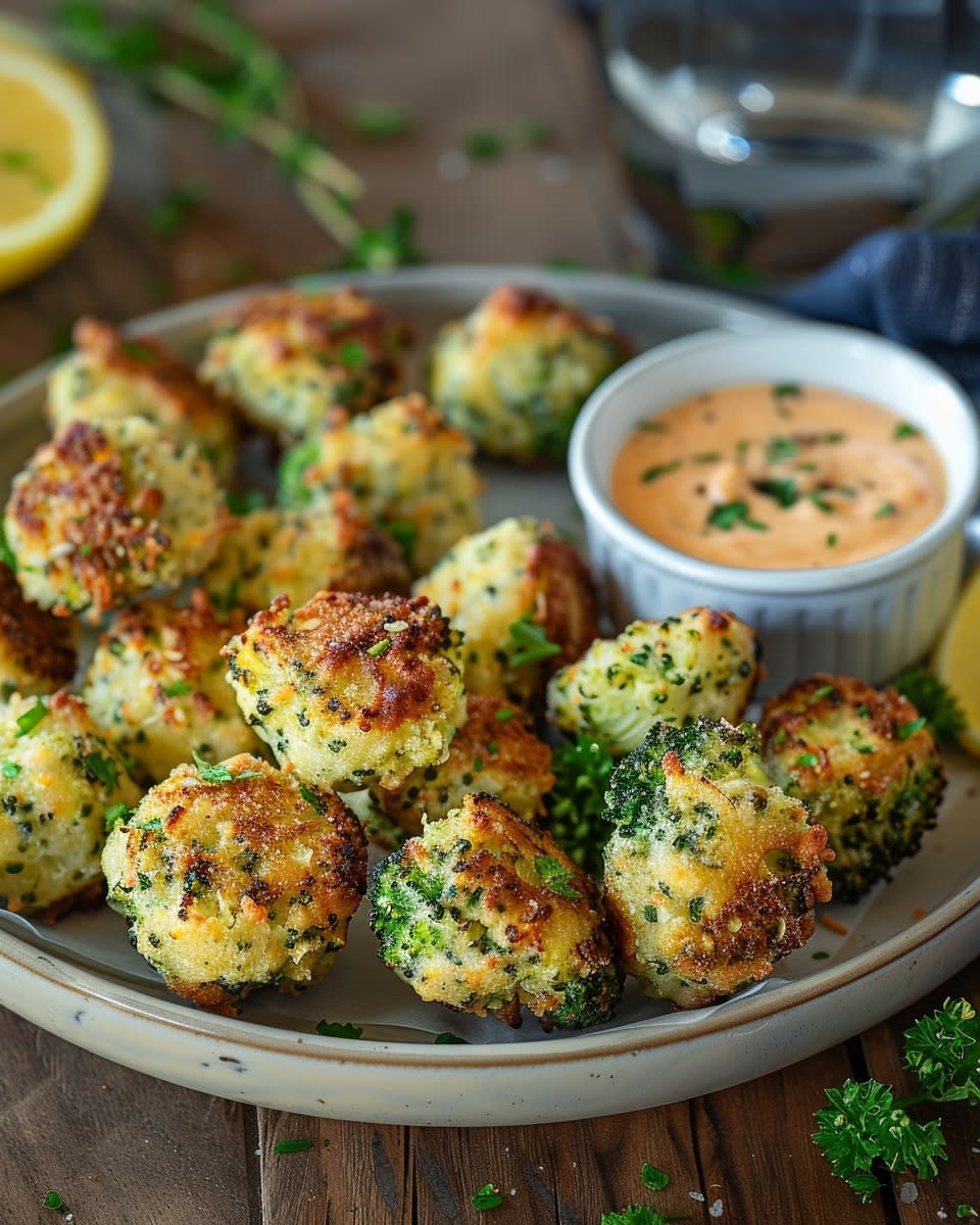 Airfryer Parmesan-Brokkoli Bites