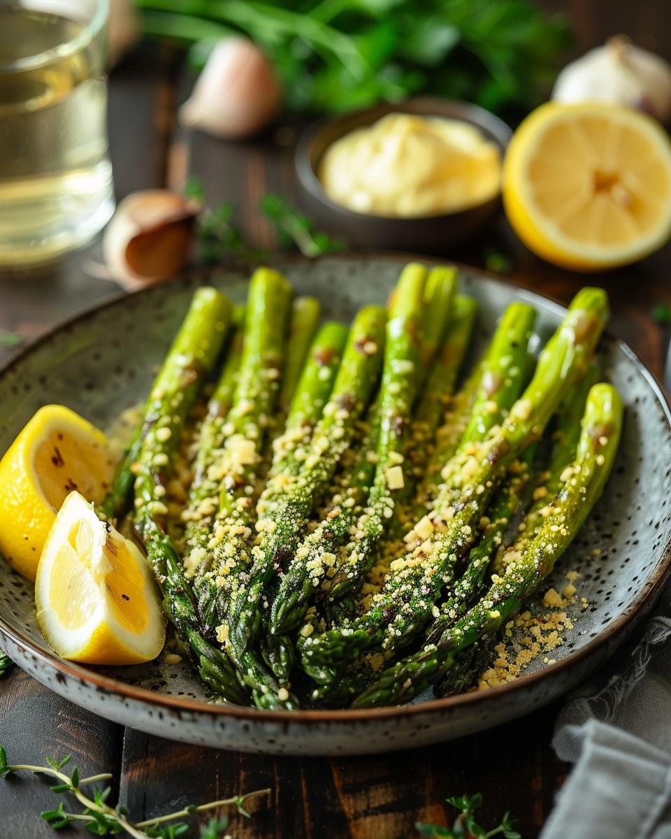 Airfryer Spargel mit Parmesan