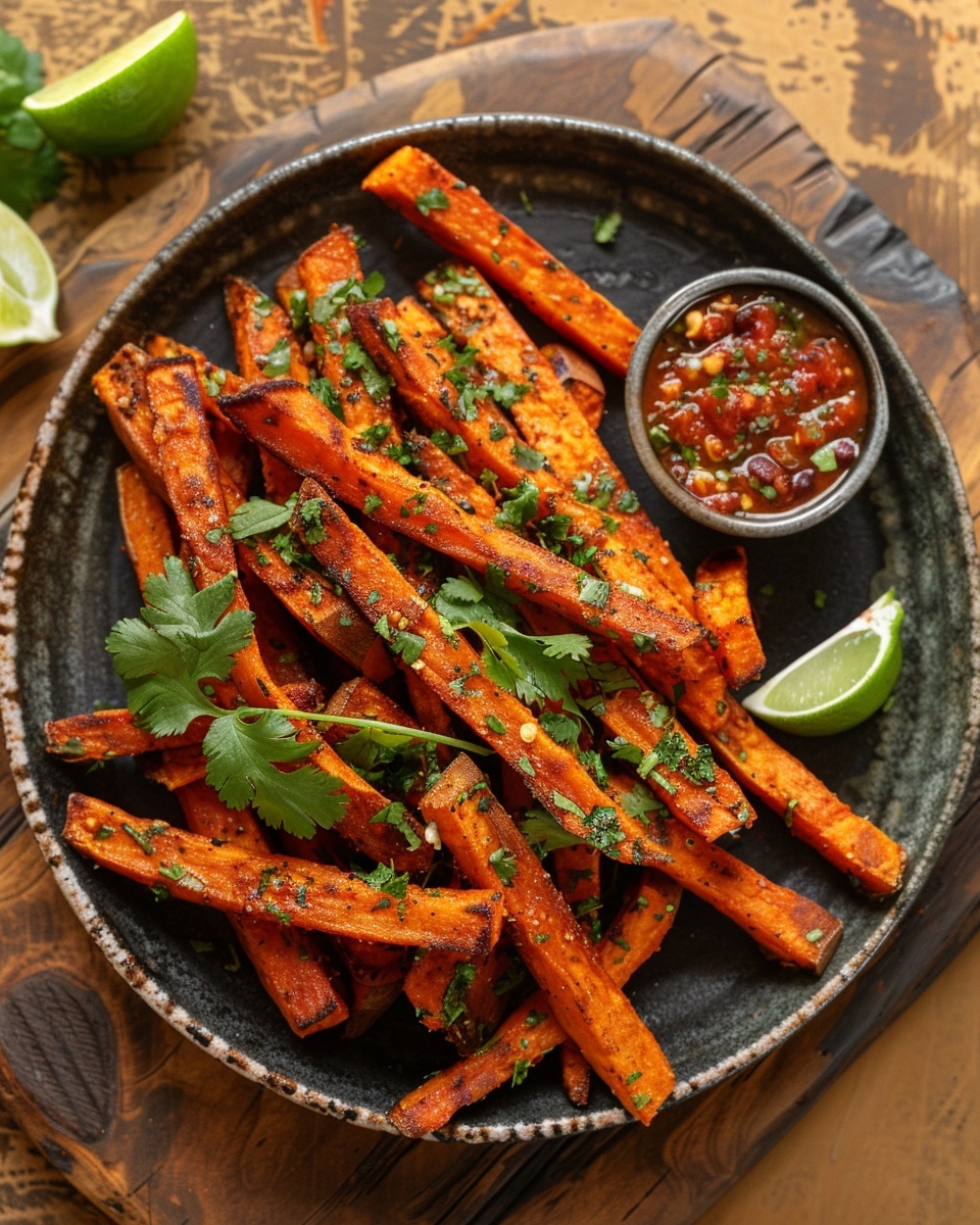 Airfryer Süßkartoffelpommes mit Chili-Dip