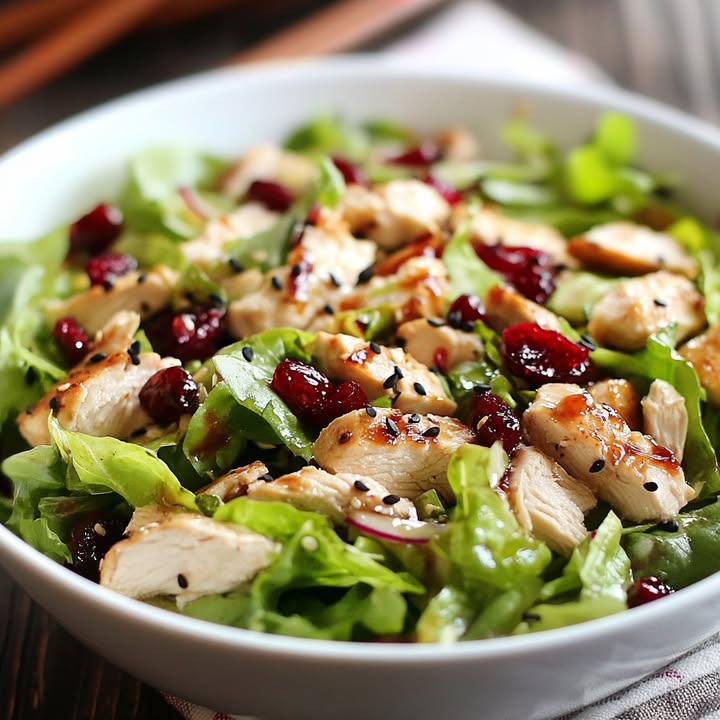 Asiatischer Hühnersalat Cranberry