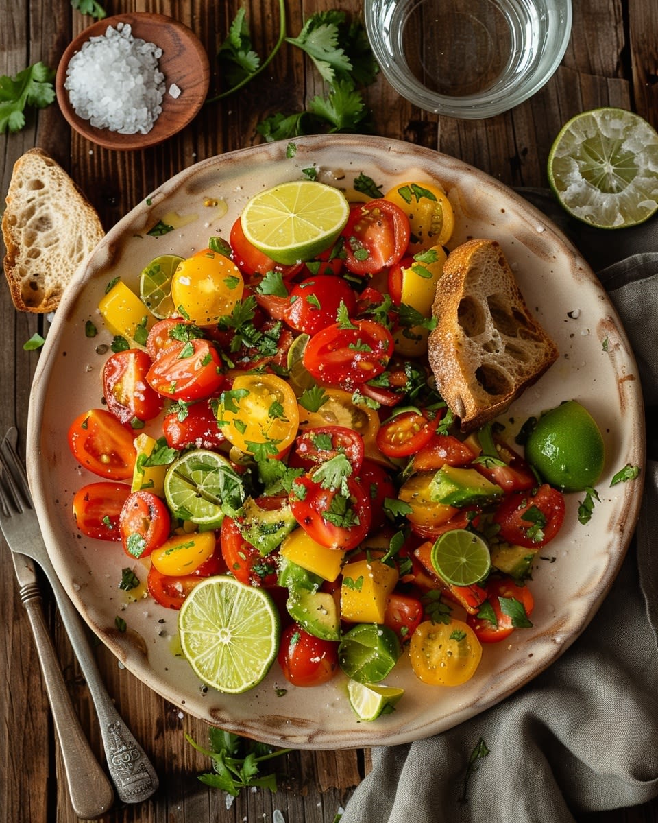 Avocado-Tomaten-Salat mit Limette