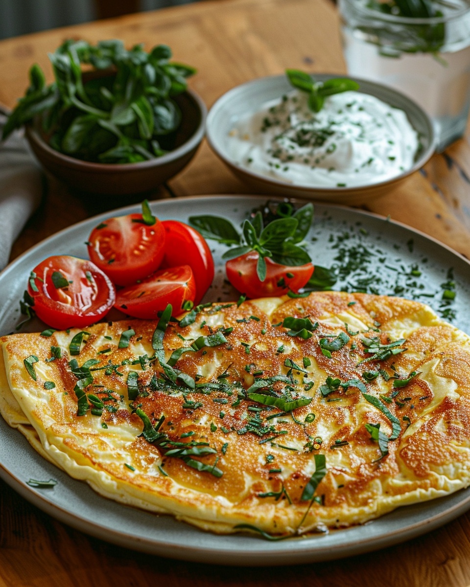 Blitz-Omelett mit Kräutern