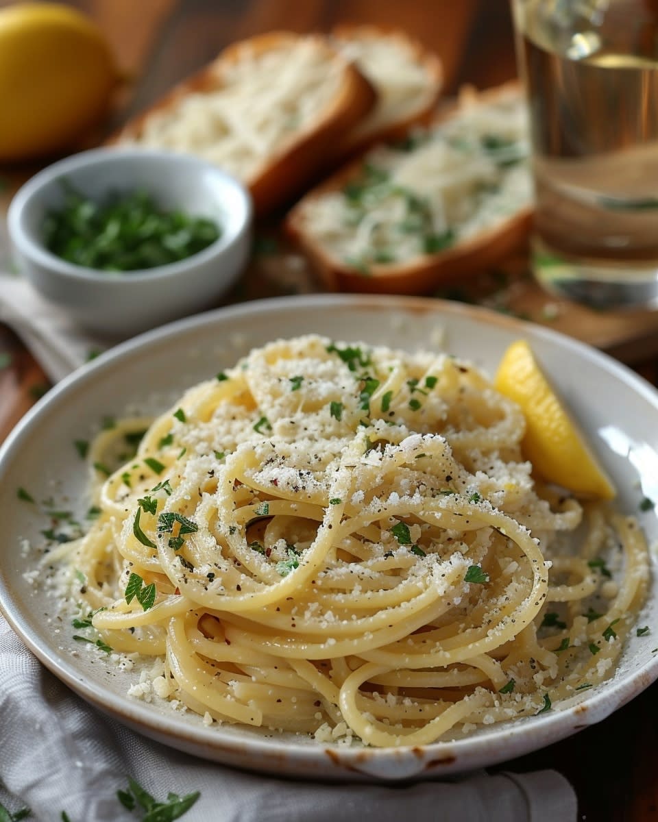 Blitz-Pasta mit Zitrone & Parmesan