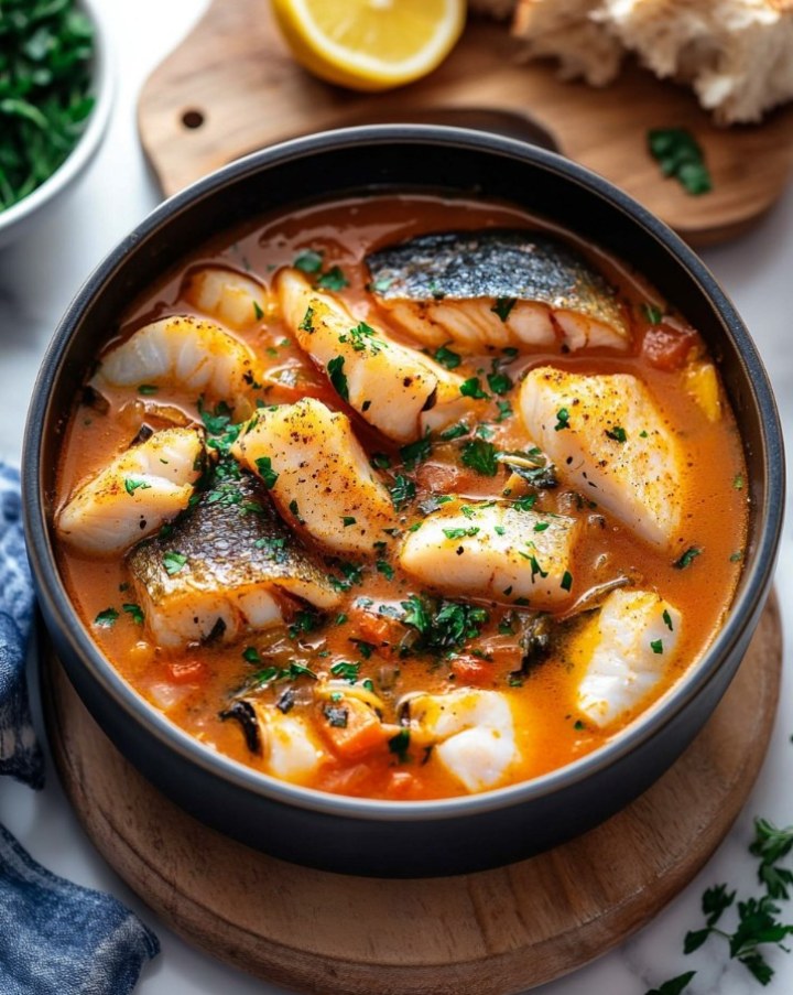 Bouillabaisse mit Meeresfrüchten