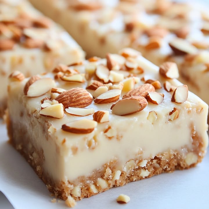 Cremige Mandelriegel