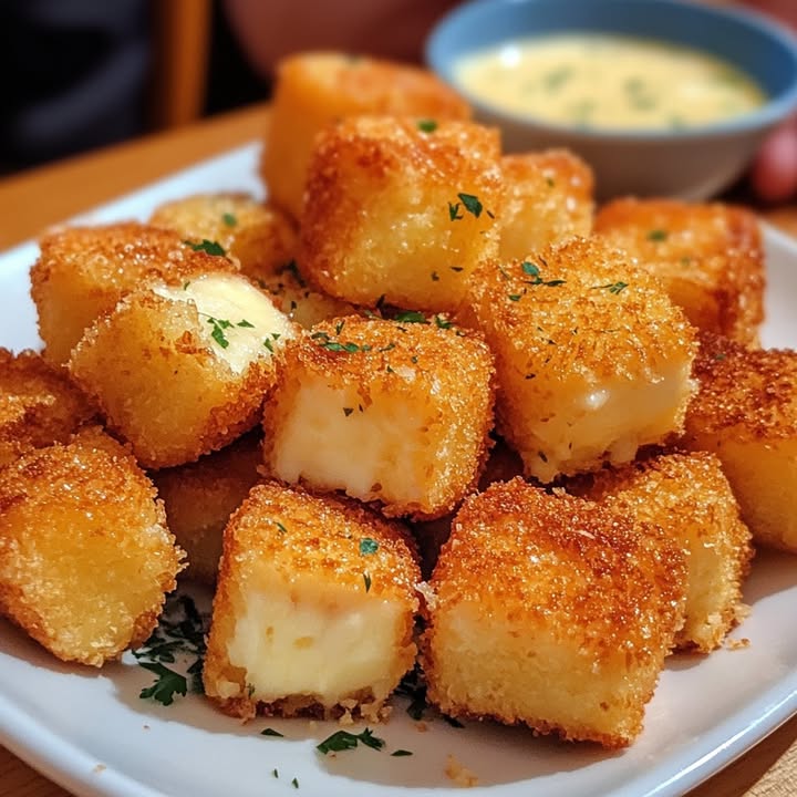 Einfache Käsebällchen Frittieren