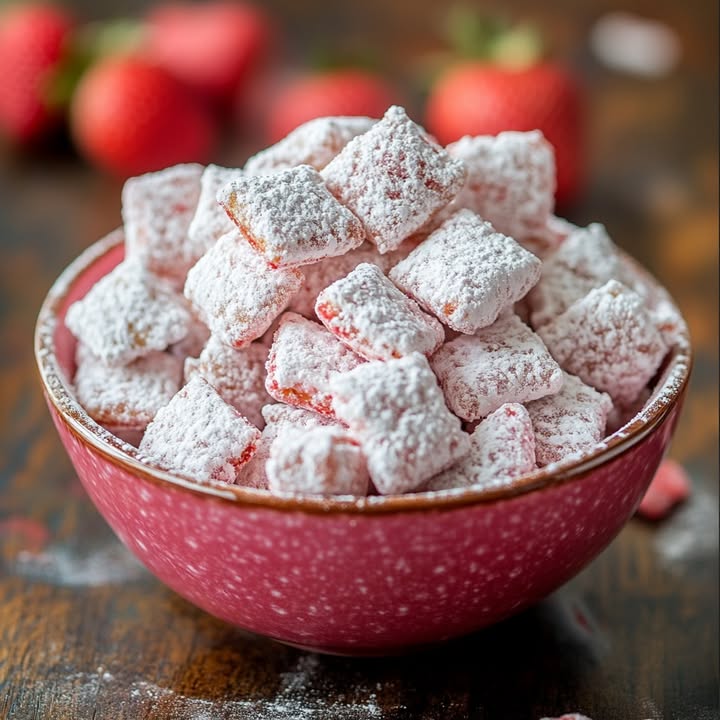 Erdbeer-Muddy-Buddies Snack