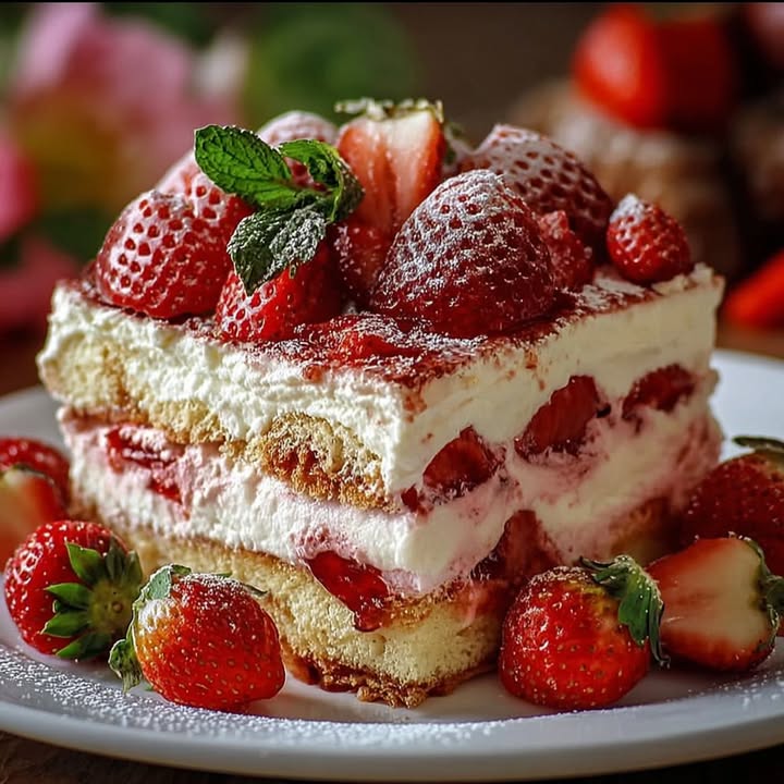 Erdbeer-Tiramisu ohne Backen