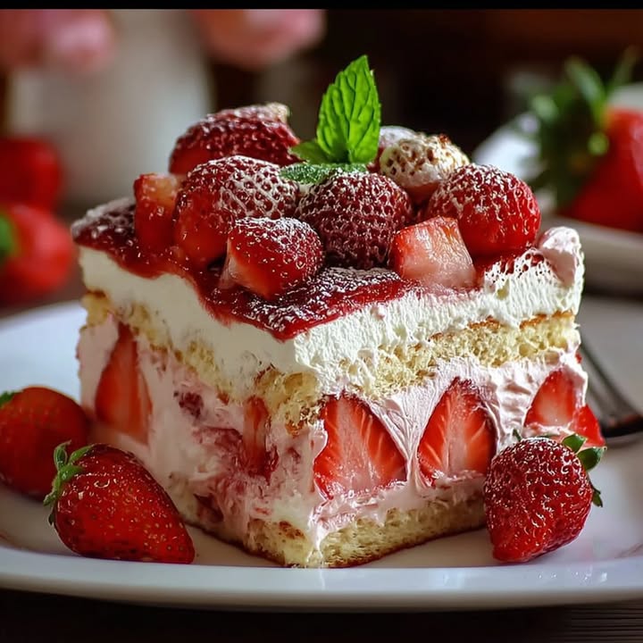 Erdbeer-Tiramisu ohne Backen