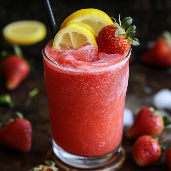 Erdbeer-Zitronen-Slushy