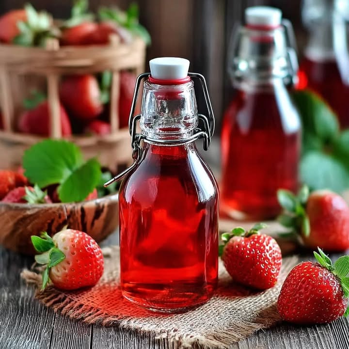 Erdbeersirup Selbstgemacht