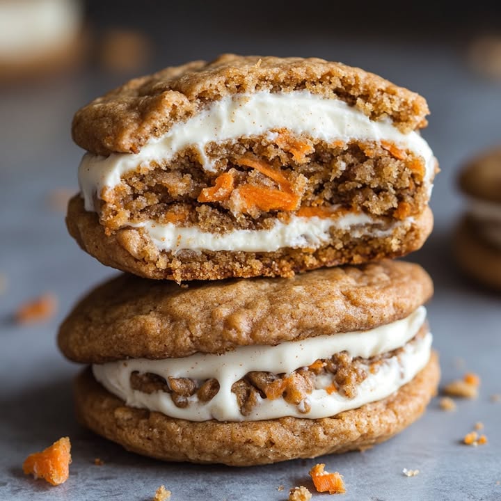 Gefüllte Karottenkekse