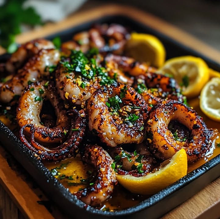 Gegrillter Oktopus Genuss