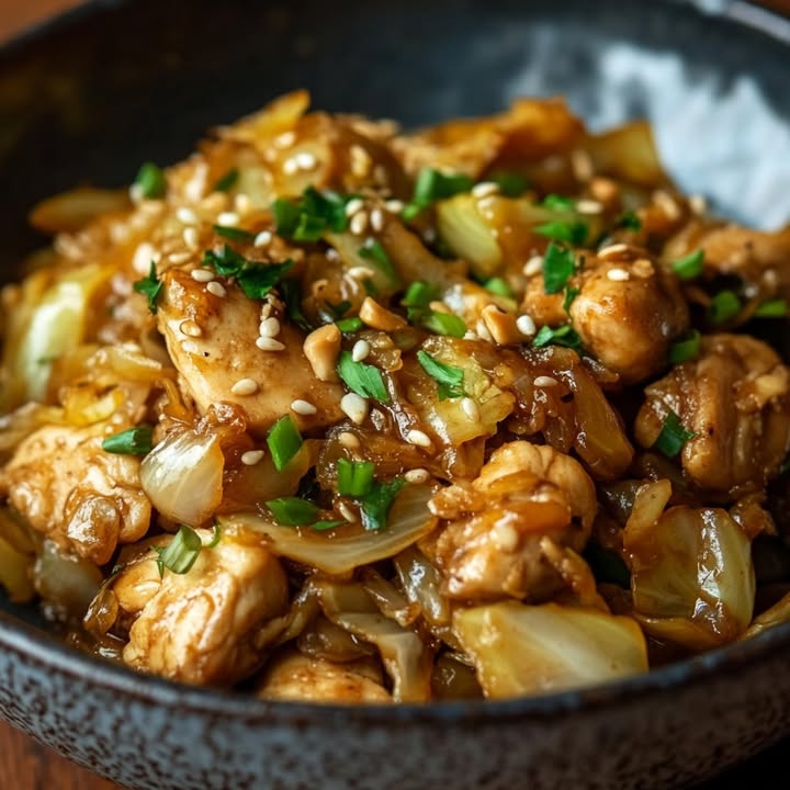 Hähnchen Kohl Pfanne