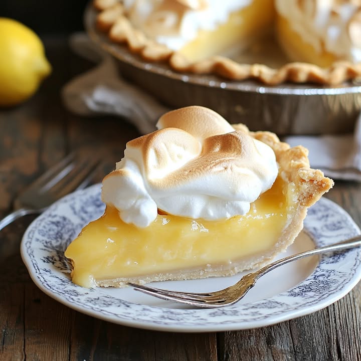 Hausgemachte Zitronen-Baiser-Torte