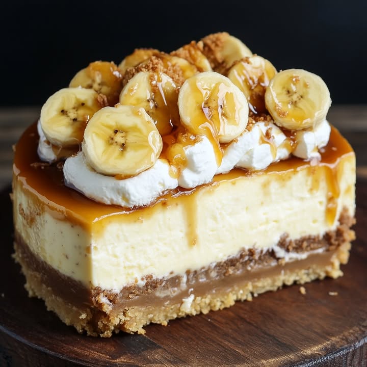 Karamell Bananen Pudding Cheesecake