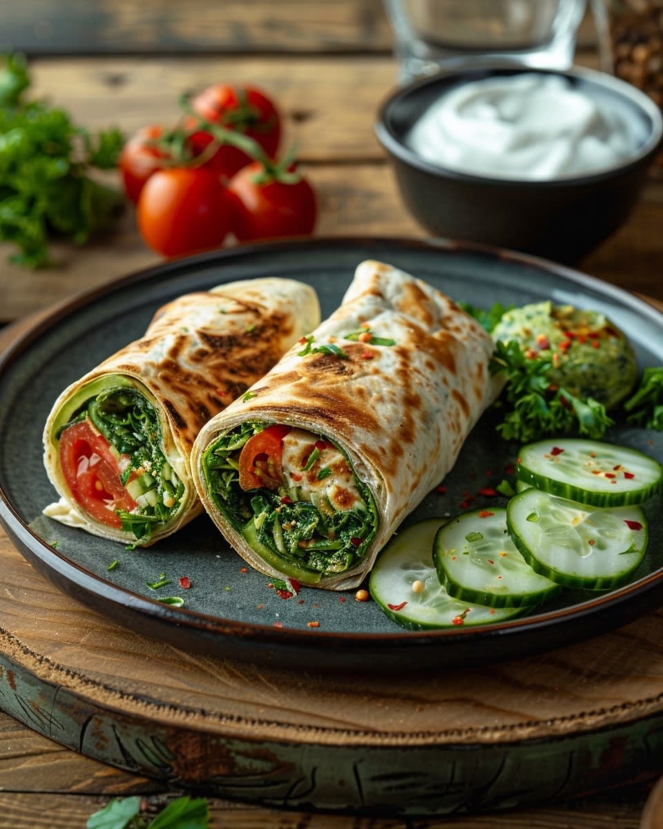 Küche in 20 Minuten: Spinat-Wraps
