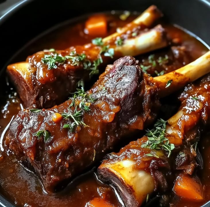 Lammshaxen Tomatensauce Kräuter