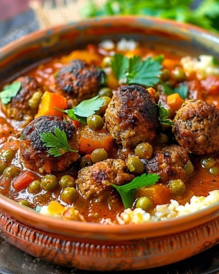 Marokkanischer Fleischbällchen-Eintopf