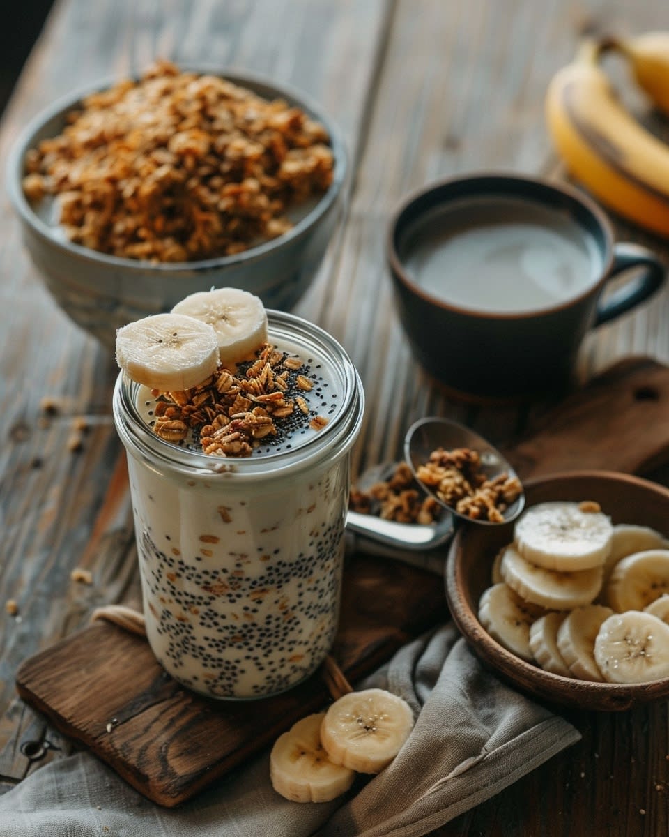 Meal Prep Bananenjoghurt mit Chia