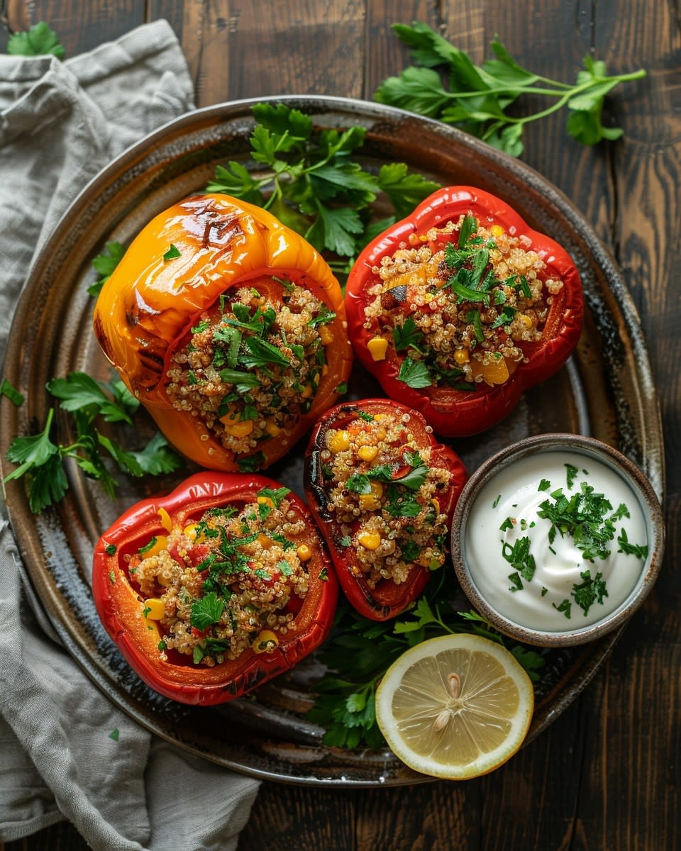 Meal Prep Gefüllte Paprika