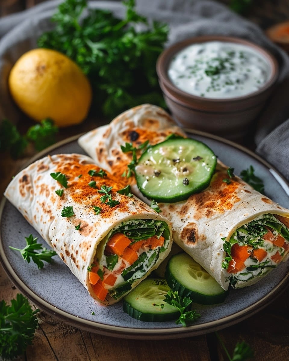 Meal Prep Gemüse-Wraps