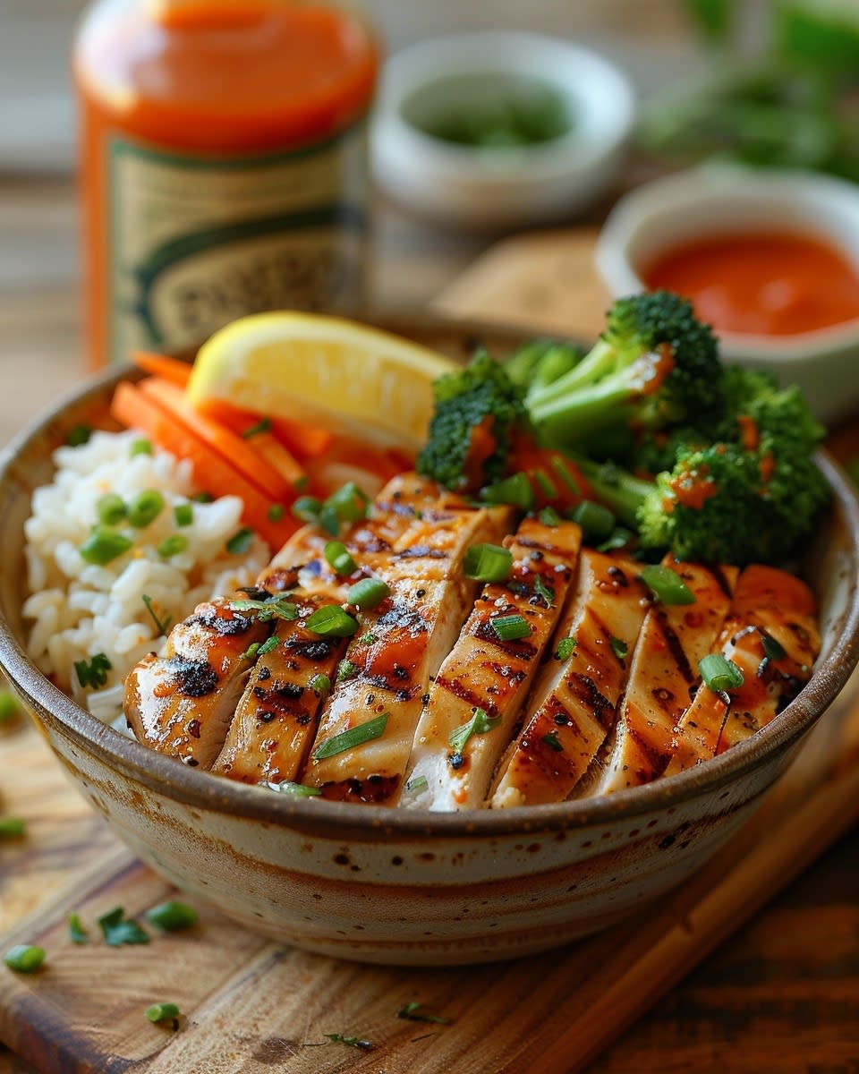 Meal Prep Hähnchen-Bowl mit Reis