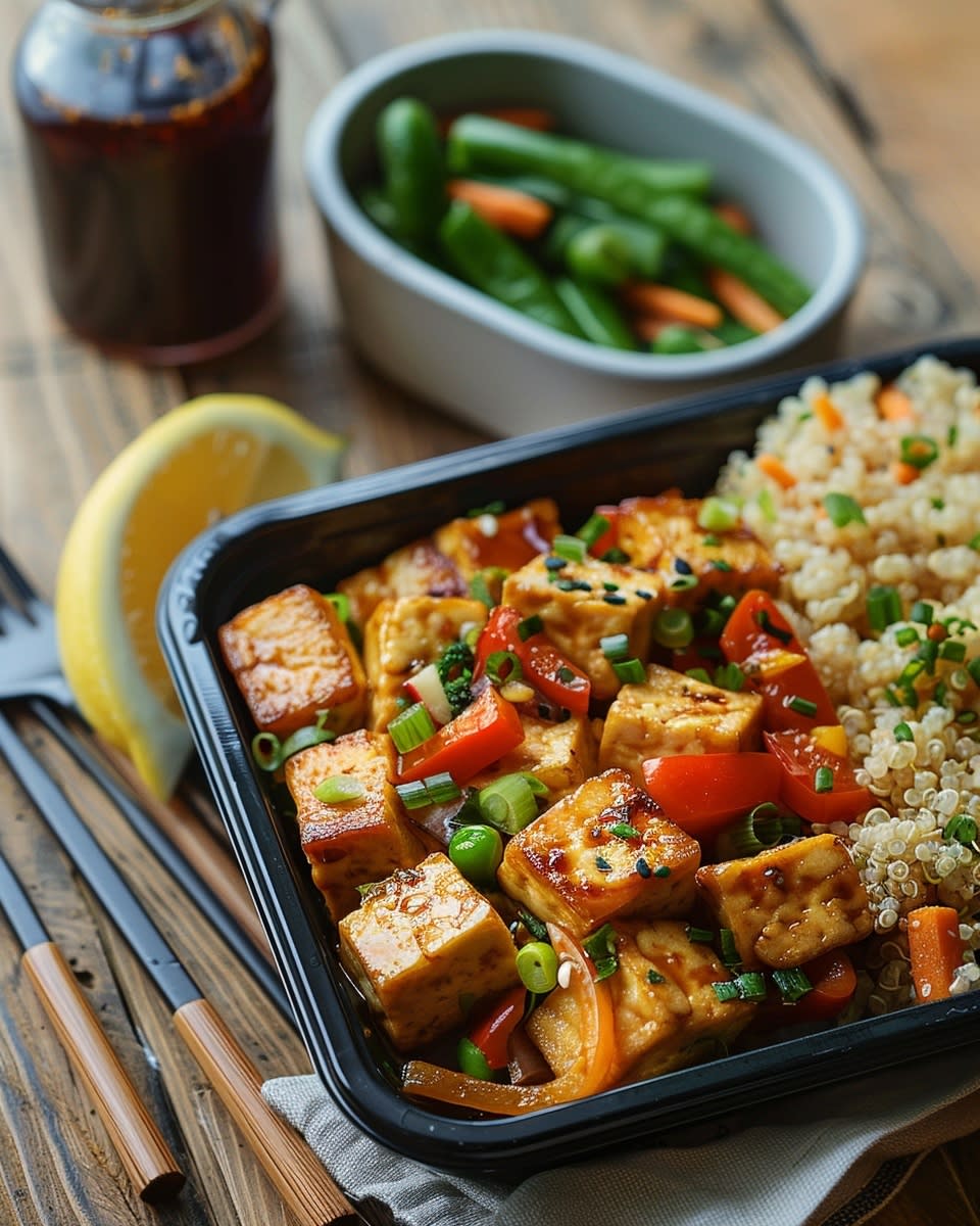 Meal Prep Tofu-Gemüse Box