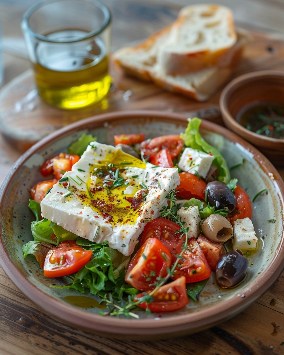 Mediterraner Salat mit Feta
