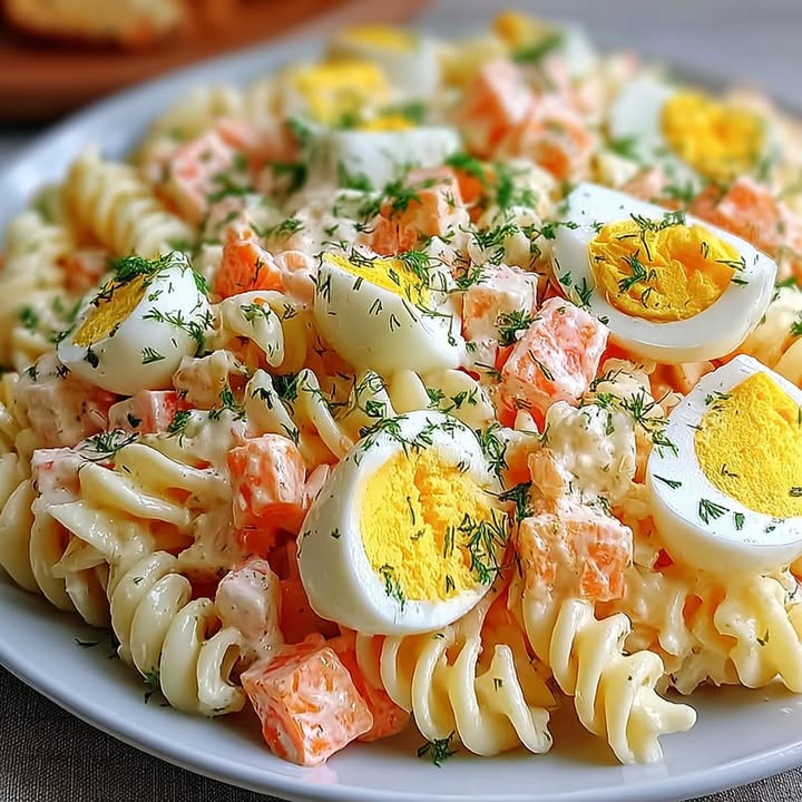 Surimi-Nudelsalat Genuss