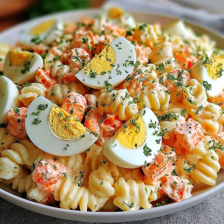 Surimi-Pasta-Salat