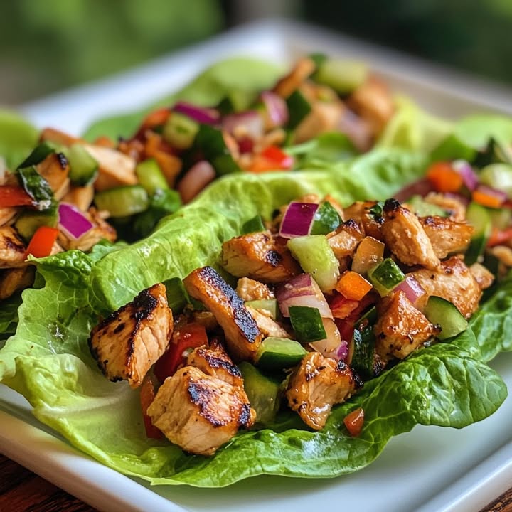 Thai Hähnchen Wraps