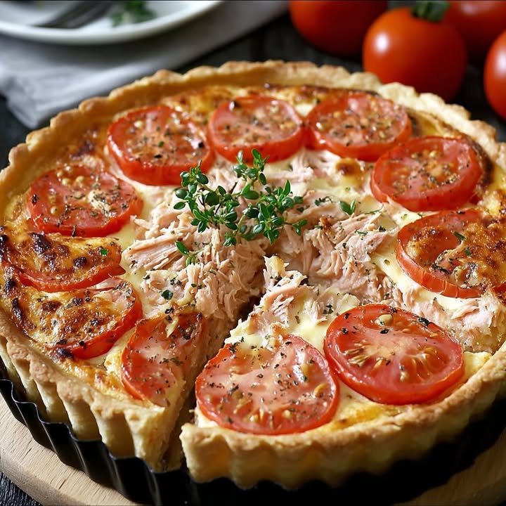 Thunfisch-Tomaten-Tarte