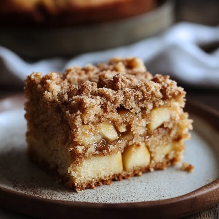 Zimt Apfel Krümelkuchen